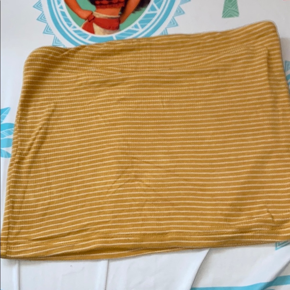 Yellow tube top